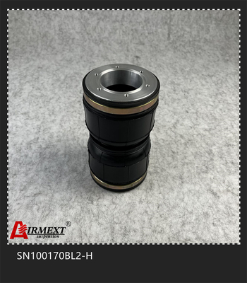 SN100170BL2-H Slim Rubber Shock Absorber Double Convoluted Air Bellow Suspension