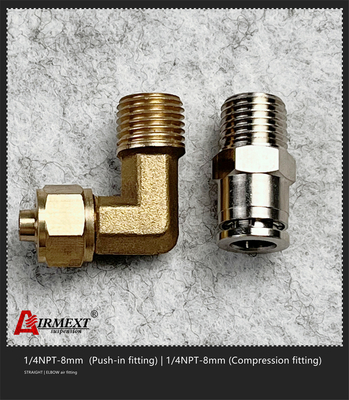 1/4NPT-8mm Quick Connect Air Fittings Air Compressor 90 Degree Elbow Fitting
