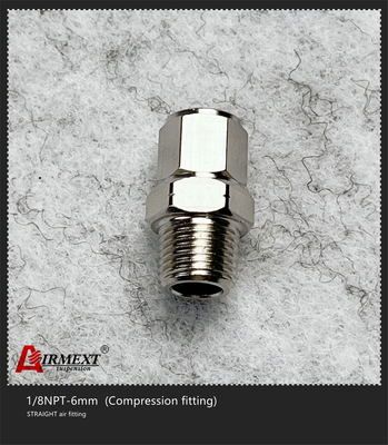 One Touch Tube Quick Connect Air Fittings 1/8NPT-6mm Air Spring Parts
