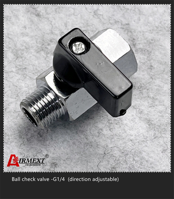 Direction Adjustable Safety Ball Check Valve G1/4 For Solenoid Valve Manifold