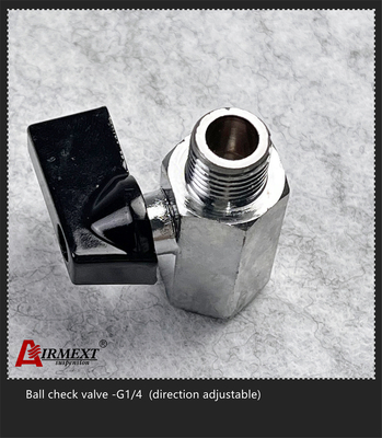 Direction Adjustable Safety Ball Check Valve G1/4 For Solenoid Valve Manifold