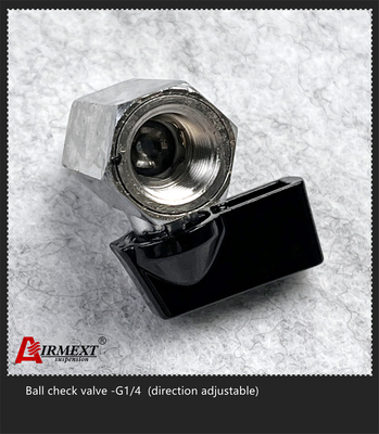 Direction Adjustable Safety Ball Check Valve G1/4 For Solenoid Valve Manifold