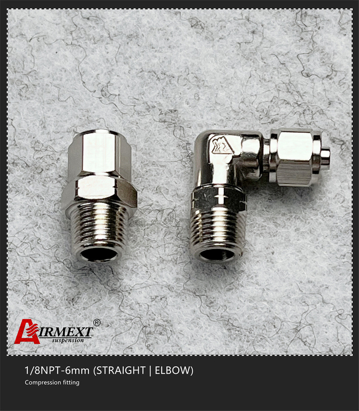 One Touch Tube Quick Connect Air Fittings 1/8NPT-6mm Air Spring Parts